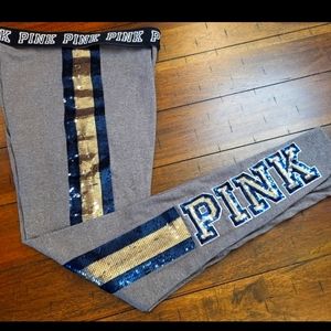 VICTORIA'S SECRET PINK BLING HTF RARE LEGGINGS
